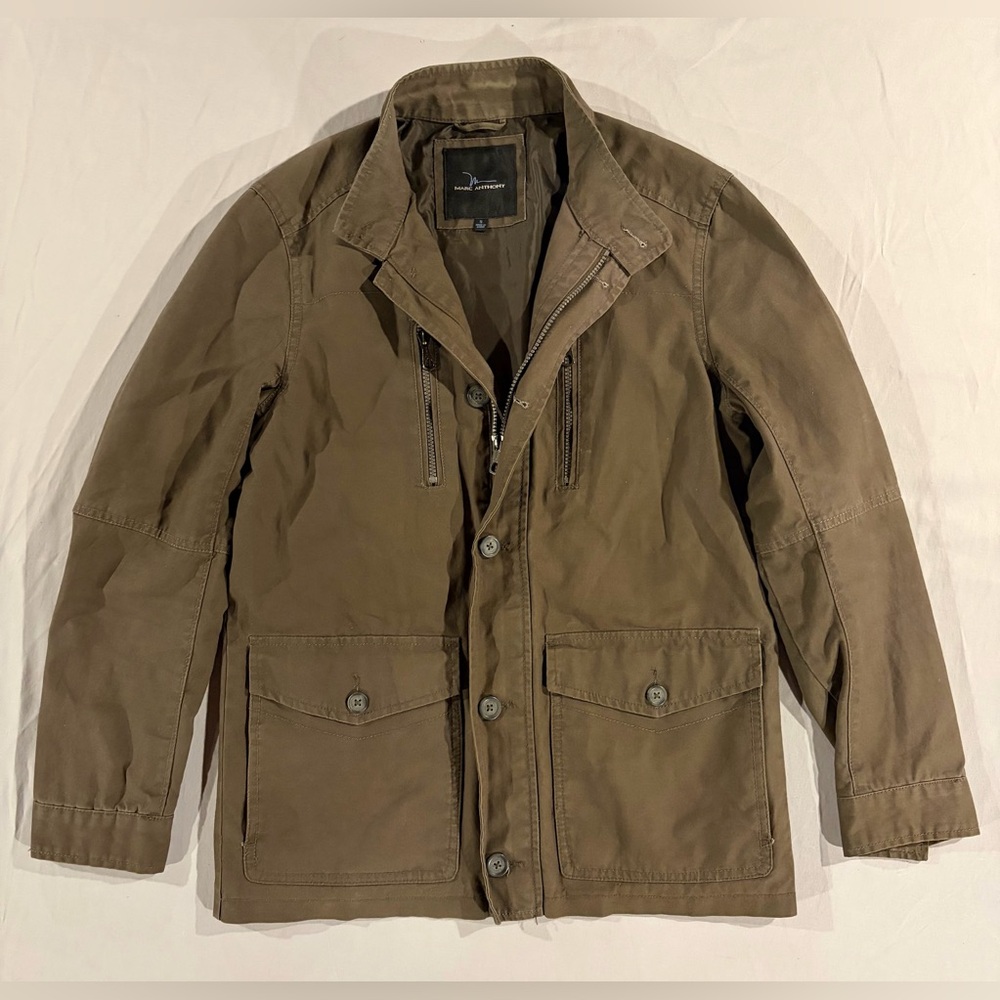Marc Anthony Olive Cargo Jacket Size Small